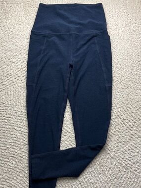 Beyond Yoga Spacedye Out Of Pocket High Waisted Midi Legging Nocturnal Navy